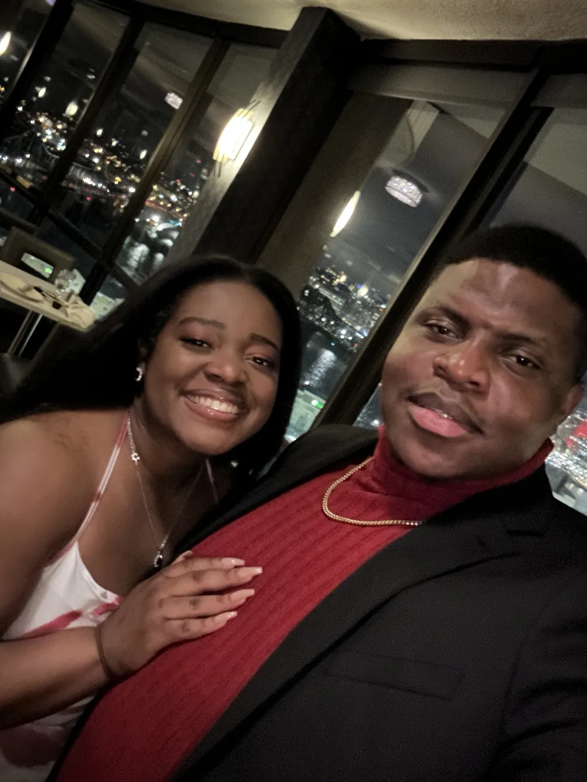 Clark and Gloria together in a gallery memory