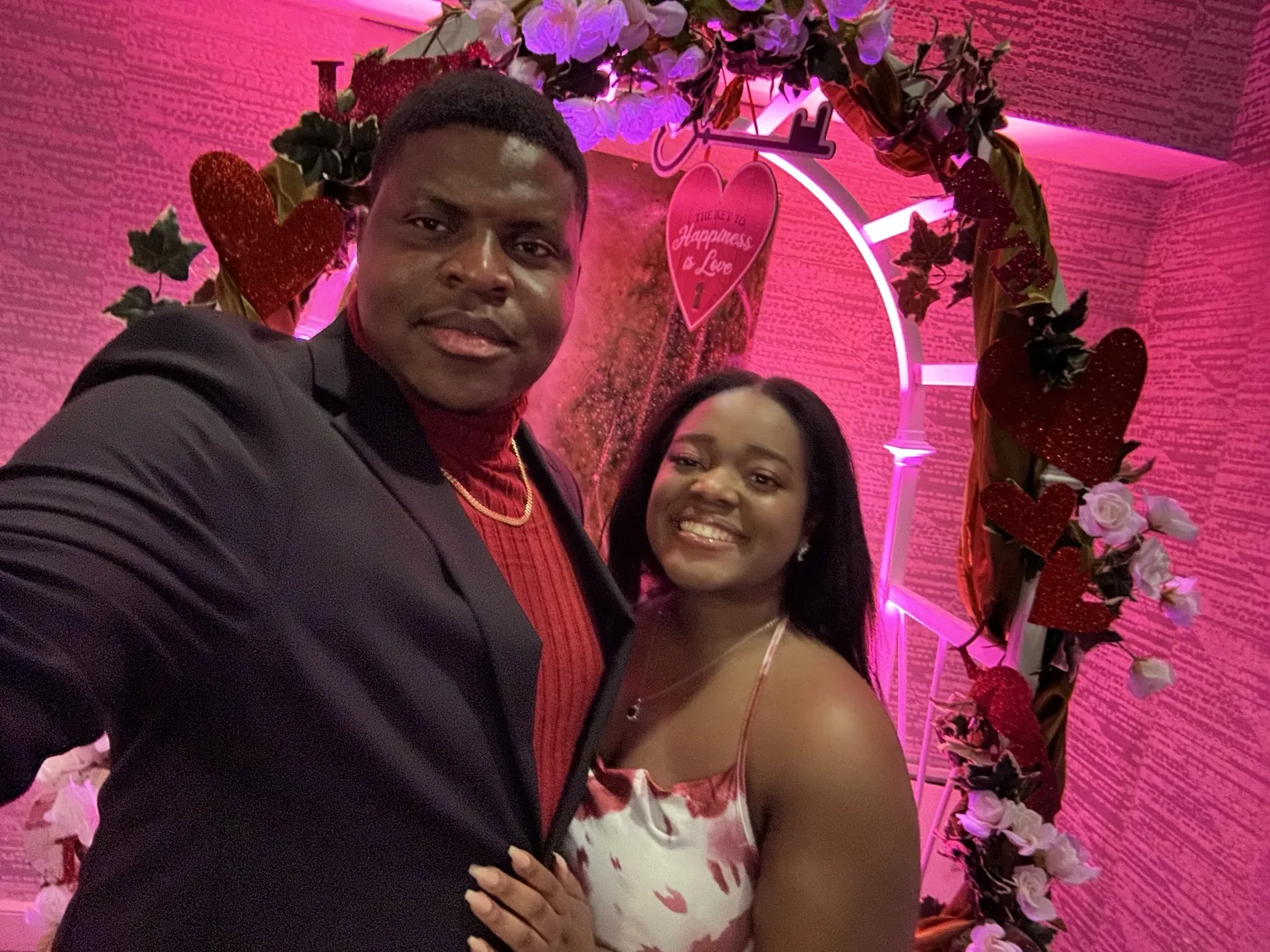 Clark and Gloria together in a gallery memory