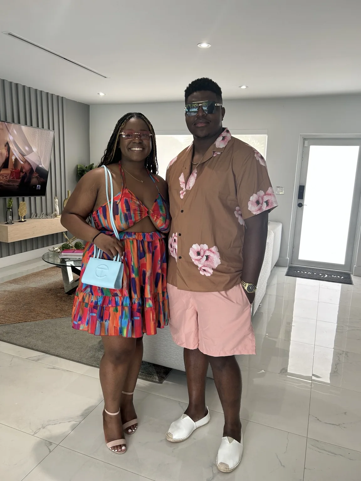 Clark and Gloria together in a gallery memory
