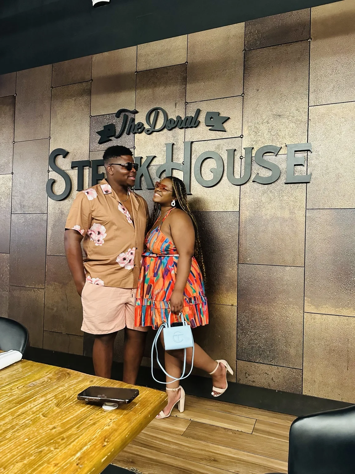 Clark and Gloria together in a gallery memory