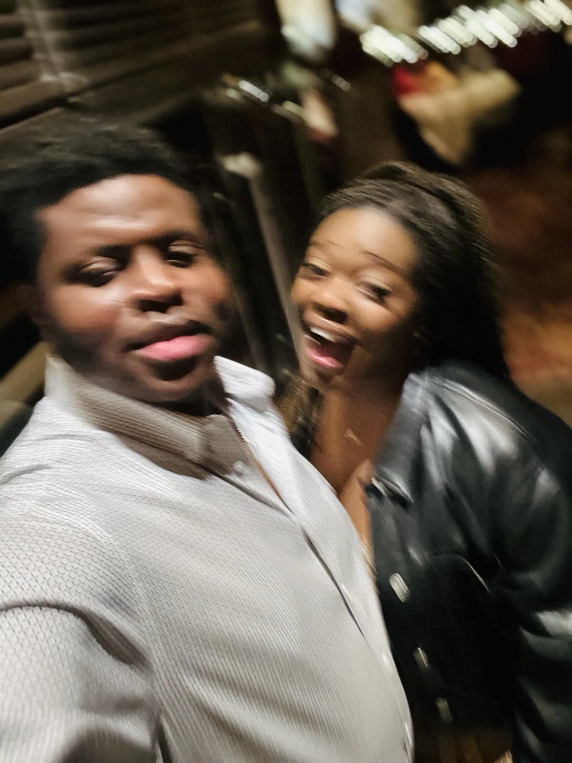 Clark and Gloria together in a gallery memory