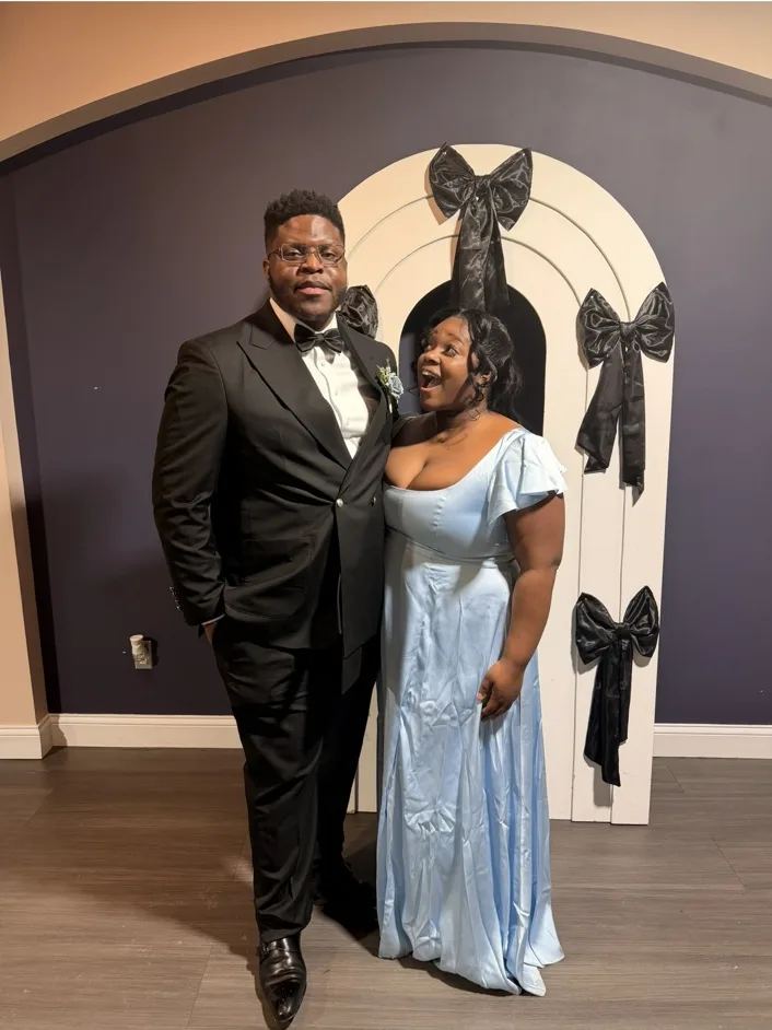 Clark and Gloria together in a gallery memory